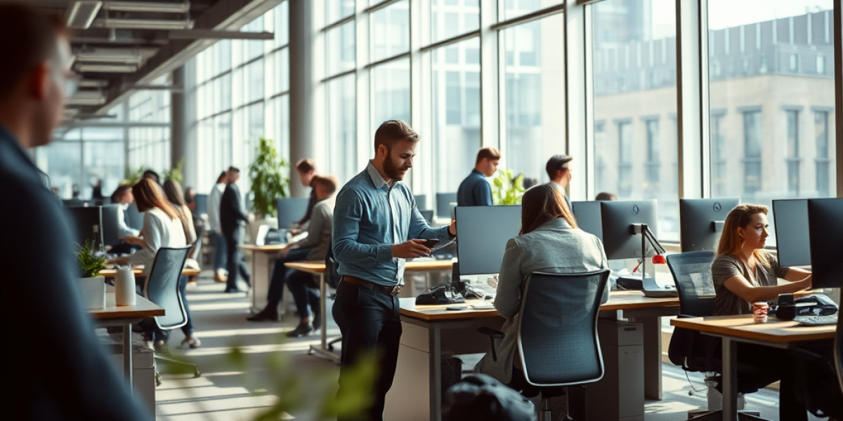 photo-de-bureau-contemporain-avec-employes-travaillant
